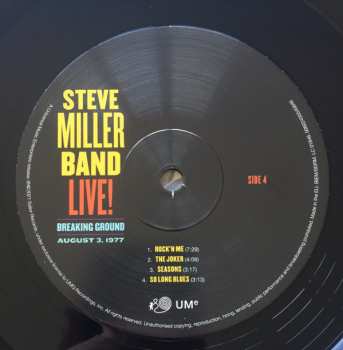 2LP Steve Miller Band: Live! Breaking Ground: August 3, 1977