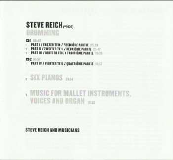 2CD Steve Reich: Drumming
