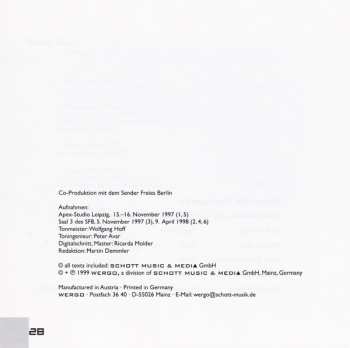 CD Steve Reich: Phase Patterns / Pendulum Music / Piano Phase / Four Organs