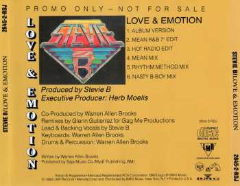 CD Stevie B: Love And Emotion