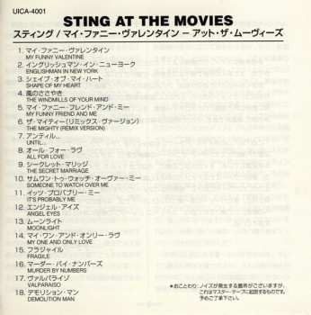 CD Sting: My Funny Valentine:  At The Movies
