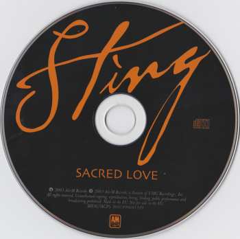 CD Sting: Sacred Love