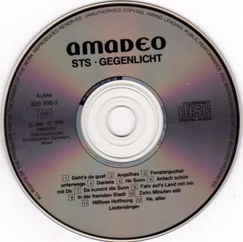 CD STS: Gegenlicht