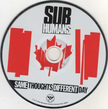 CD The Subhumans: Same Thoughts Different Day