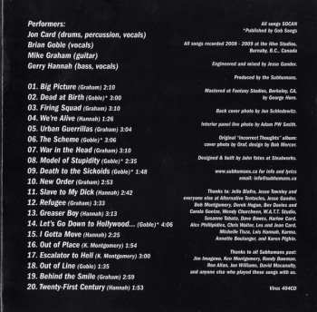 CD The Subhumans: Same Thoughts Different Day