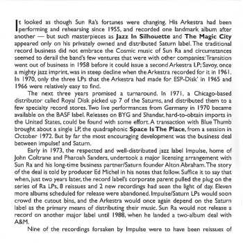 2CD Sun Ra: The Great Lost Sun Ra Albums (Cymbals & Crystal Spears)