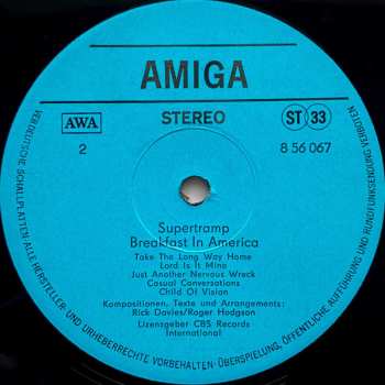LP Supertramp: Breakfast In America