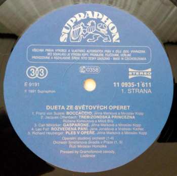 LP Jacques Offenbach: Dueta Ze Světových Operet