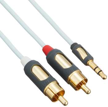 Tontechnik SUPRA MP-CABLE MINI PLUG-2RCA 1m