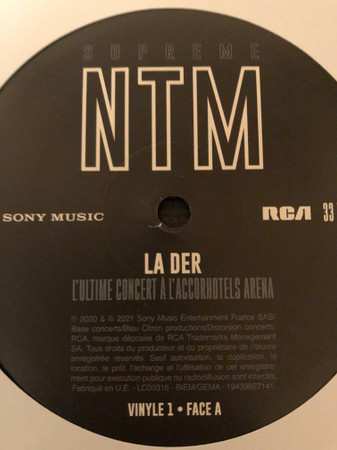 2LP Suprême NTM: La Der - L'ultime Concert À L'Accorhotels Arena 