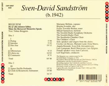2CD Sven-David Sandström: Requiem: De Ur Alla Minnen Fallna