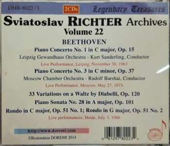 2CD Ludwig van Beethoven: Sviatoslav Richter Archives Vol. 22