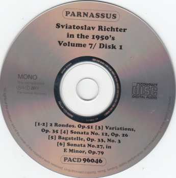2CD Ludwig van Beethoven: Sviatoslav Richter In The 50's