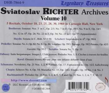 6CD/Box Set Sviatoslav Richter: Carnegie Hall, New York, October 19, 23, 25, 28, 30, 1960 - Sviatoslav Richter Achives, Vol. 10