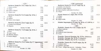 6CD/Box Set Sviatoslav Richter: Carnegie Hall, New York, October 19, 23, 25, 28, 30, 1960 - Sviatoslav Richter Achives, Vol. 10