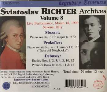 CD Sergei Prokofiev: Archives Vol. 8 / 1990 Recital Savona, Italy