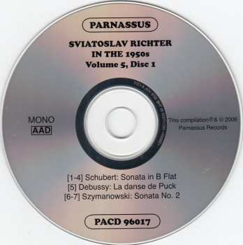 2CD Wolfgang Amadeus Mozart: Sviatoslav Richter In The 1950s