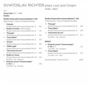 12CD/Box Set Frédéric Chopin: Sviatoslav Richter Plays Liszt & Chopin