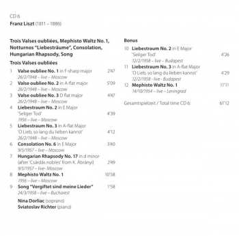 12CD/Box Set Frédéric Chopin: Sviatoslav Richter Plays Liszt & Chopin