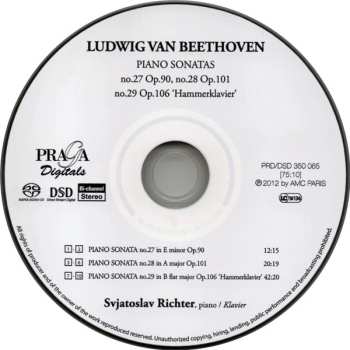 SACD Ludwig van Beethoven: Ludwig van Beethoven (I) - Piano Sonatas Nos. 27, 28 & 29 'Hammerklavier'