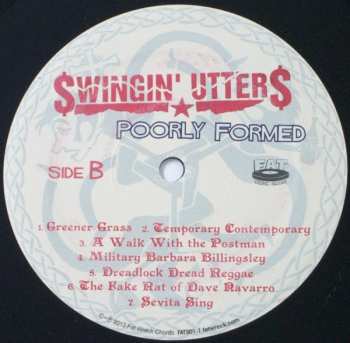 LP Swingin' Utters: Poorly Formed