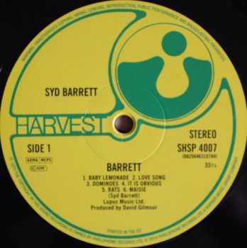 LP Syd Barrett: Barrett