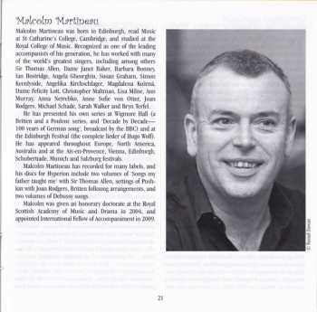 CD Malcolm Martineau: Canciones Españolas