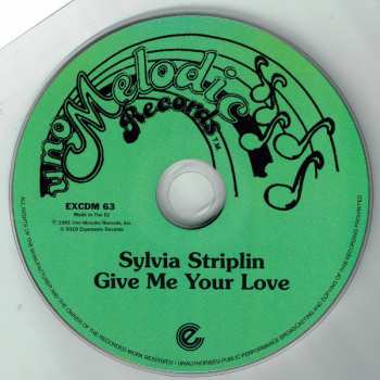 CD Sylvia Striplin: Give Me Your Love