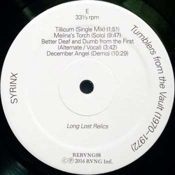 3LP Syrinx: Tumblers From The Vault (1970-1972)