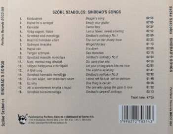 CD Palya Bea: Sindbad's Songs