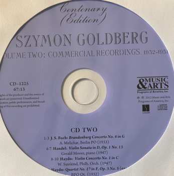 8CD/Box Set Szymon Goldberg: Centenary Edition Volume Two. Commercial Recordings 1932-1951