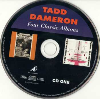 2CD Tadd Dameron: Four Classic Albums