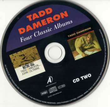 2CD Tadd Dameron: Four Classic Albums