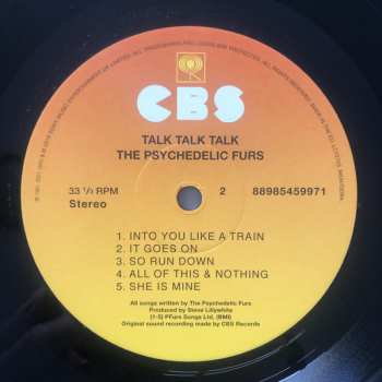 LP The Psychedelic Furs: Talk Talk Talk
