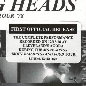 CD Talking Heads: Live On Tour '78