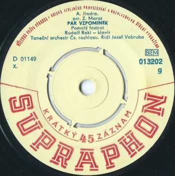 SP Czechoslovak Radio Dance Orchestra: Alžbětinská Serenáda / Pár Vzpomínek