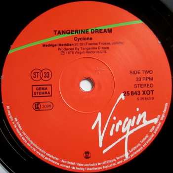 LP Tangerine Dream: Cyclone