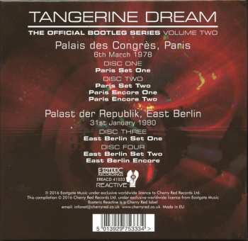 4CD/Box Set Tangerine Dream: The Official Bootleg Series Volume Two