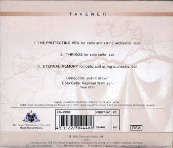 CD John Tavener: The Protecting Veil / Thrinos / Eternal Memory