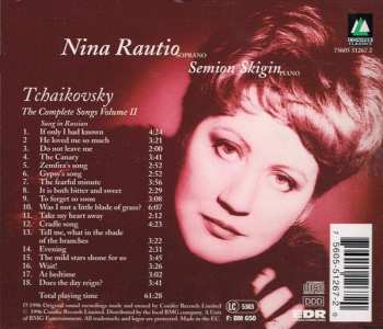 CD Pyotr Ilyich Tchaikovsky: The Complete Songs, Volume II