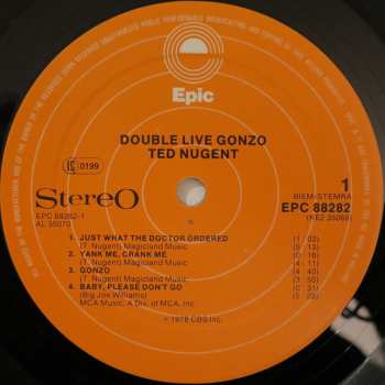 2LP Ted Nugent: Double Live Gonzo!