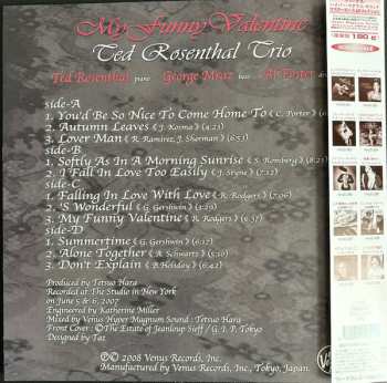 2LP Ted Rosenthal Trio: My Funny Valentine LTD