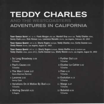 CD Teddy Charles: Adventures In California