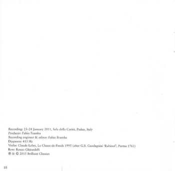 CD Federico Guglielmo: 12 Fantasias For Solo Violin