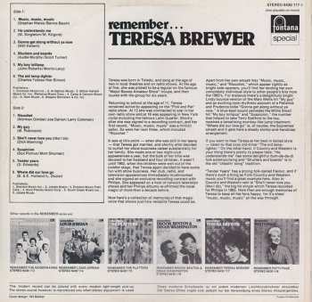 LP Teresa Brewer: Remember... Teresa Brewer