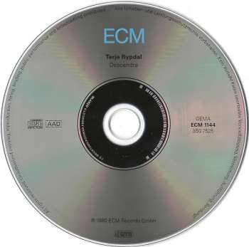 CD Terje Rypdal: Descendre
