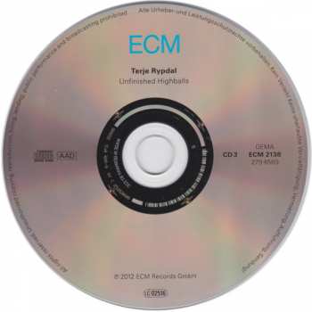 3CD/Box Set Terje Rypdal: Odyssey In Studio & In Concert