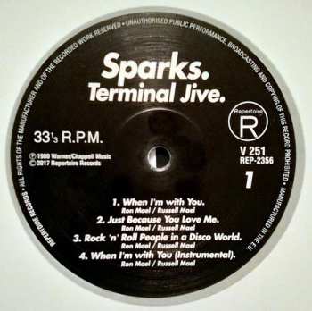 LP/CD Sparks: Terminal Jive LTD | CLR