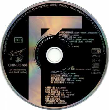 CD Terrorgruppe: Musik Für Arschlöcher