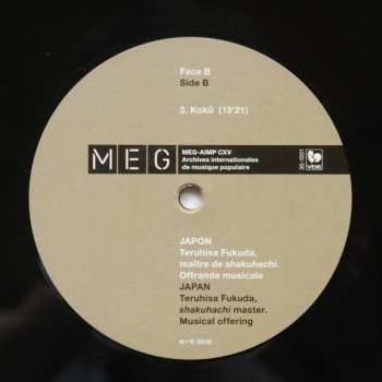 2LP Teruhisa Fukuda: Japon (Teruhisa Fukuda, Maître De Shakuhachi. Offrande Musicale) / Japan (Teruhisa Fukuda, Shakuhachi Master. Musical Offering)